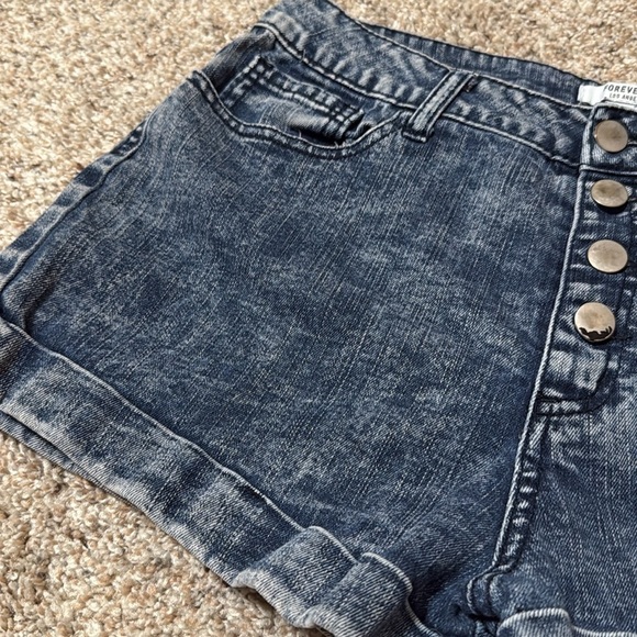 Forever 21 Blue Jean Button Fly Vintage Style - Picture 2 of 4